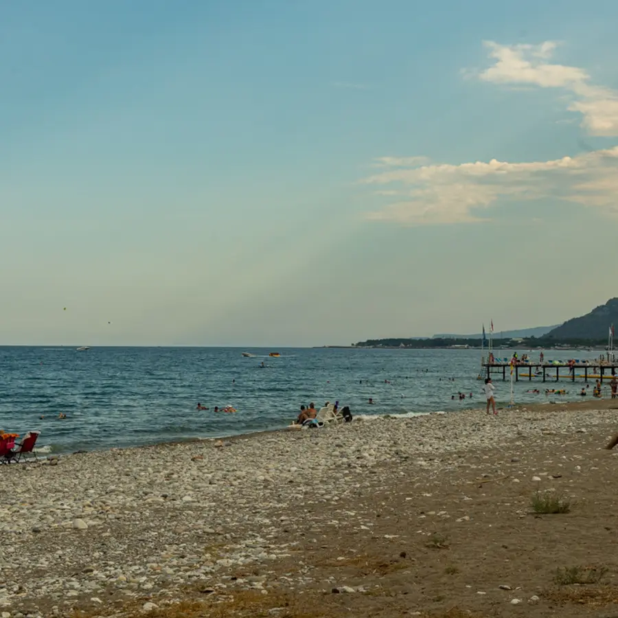Mandalina Camping Beldibi Akdeniz manzarasi