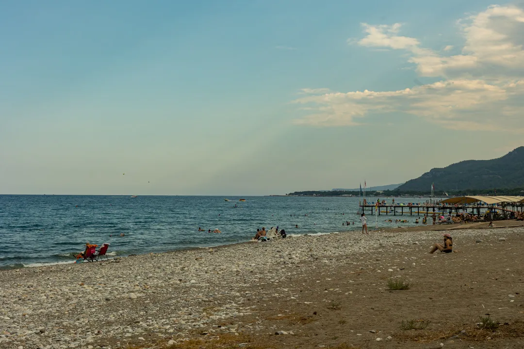 Beldibi Antalya'da Akdeniz gün batımı